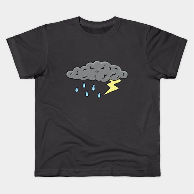 Cute Storm Cloud Kids T-Shirt by Shelby_Rae_Designs